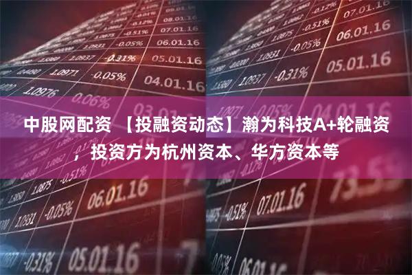 中股网配资 【投融资动态】瀚为科技A+轮融资，投资方为杭州资本、华方资本等